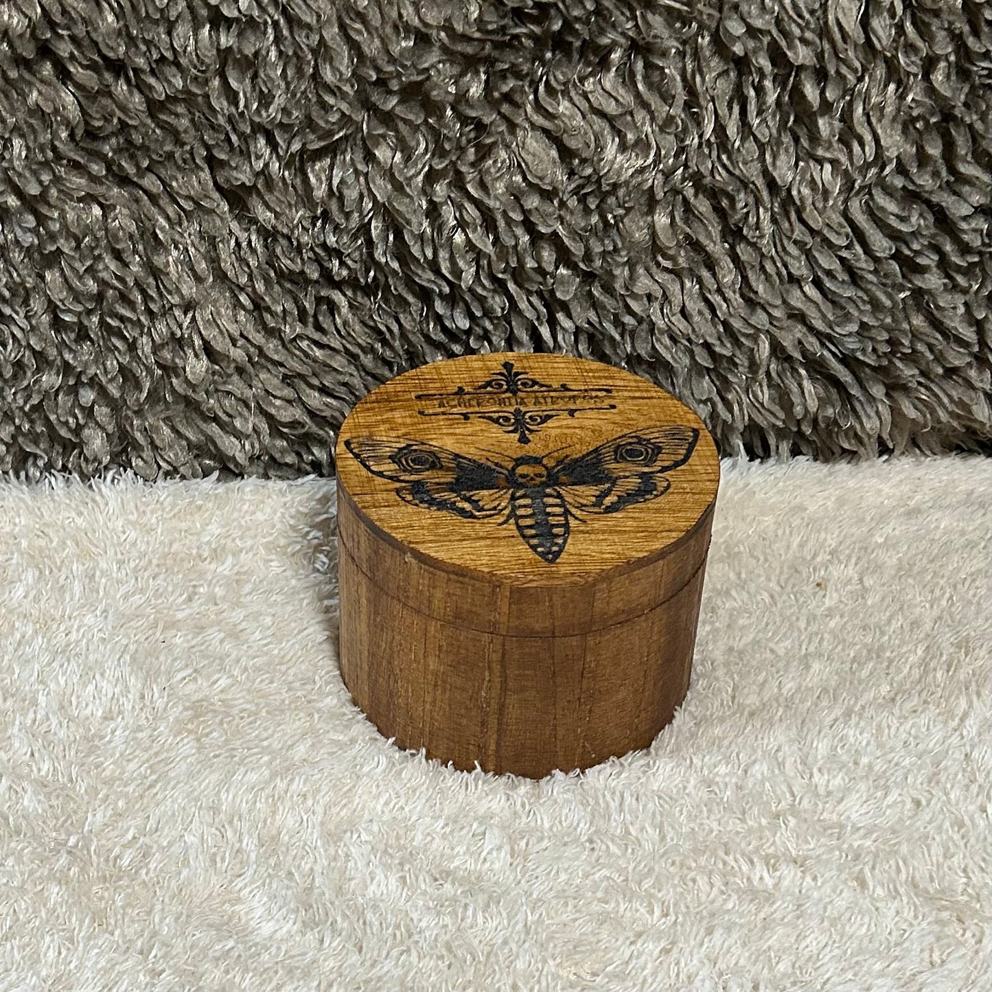 Death Head Moth Round Box