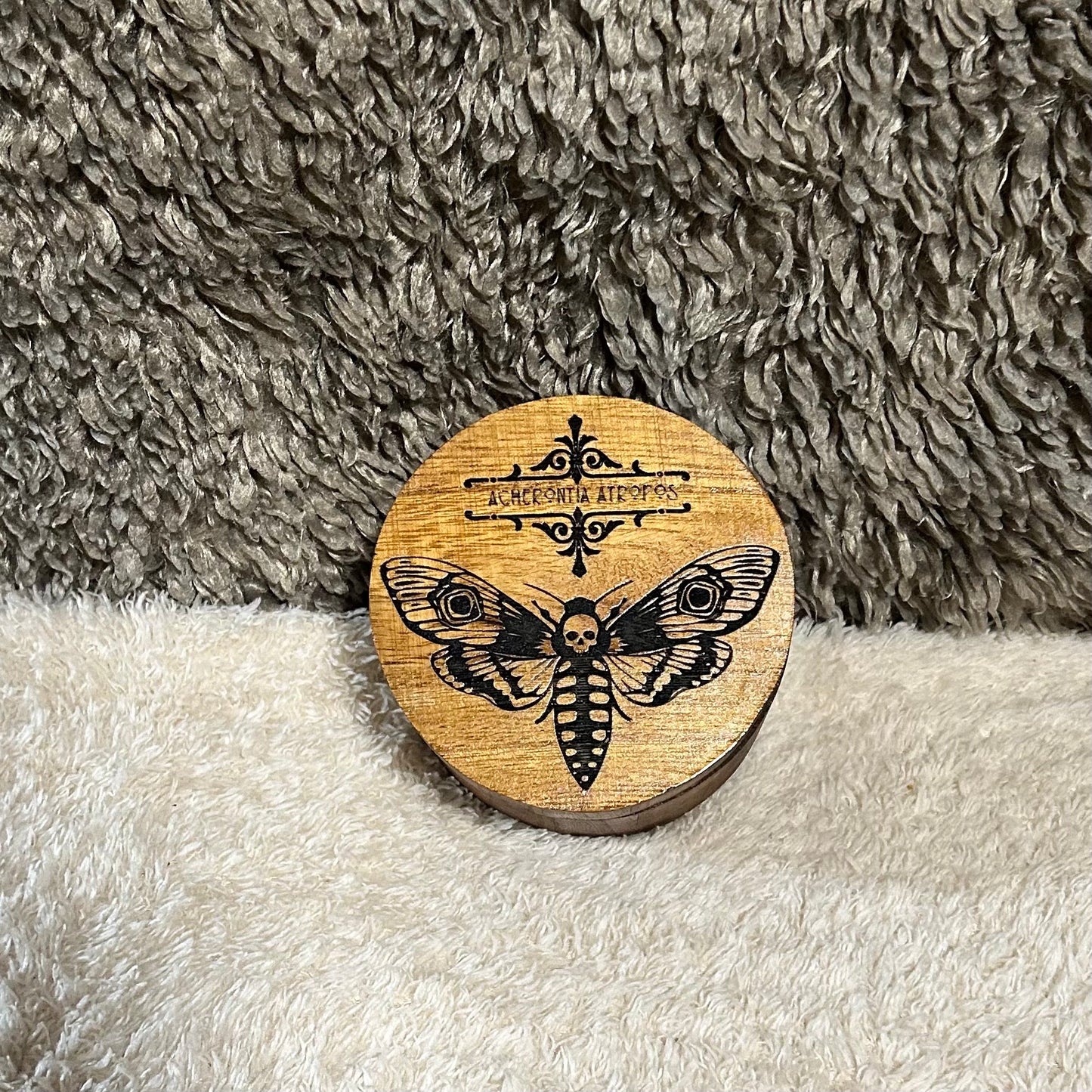 Death Head Moth Round Box