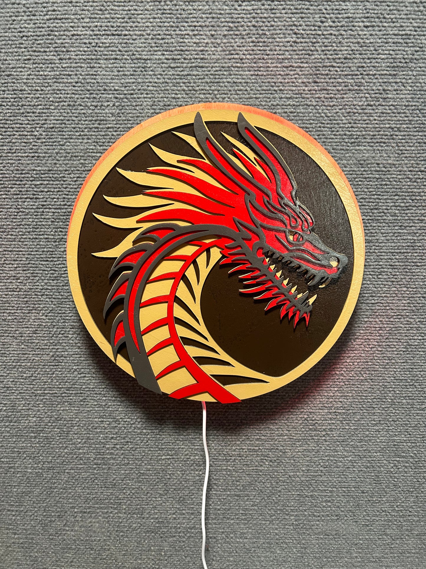 3D Backlit Dragon