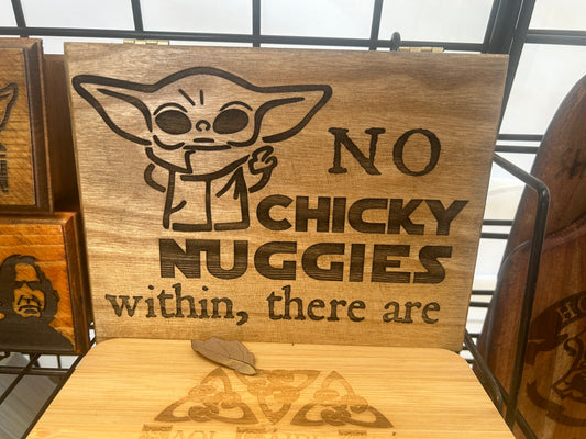 No Chicky Nuggies Box