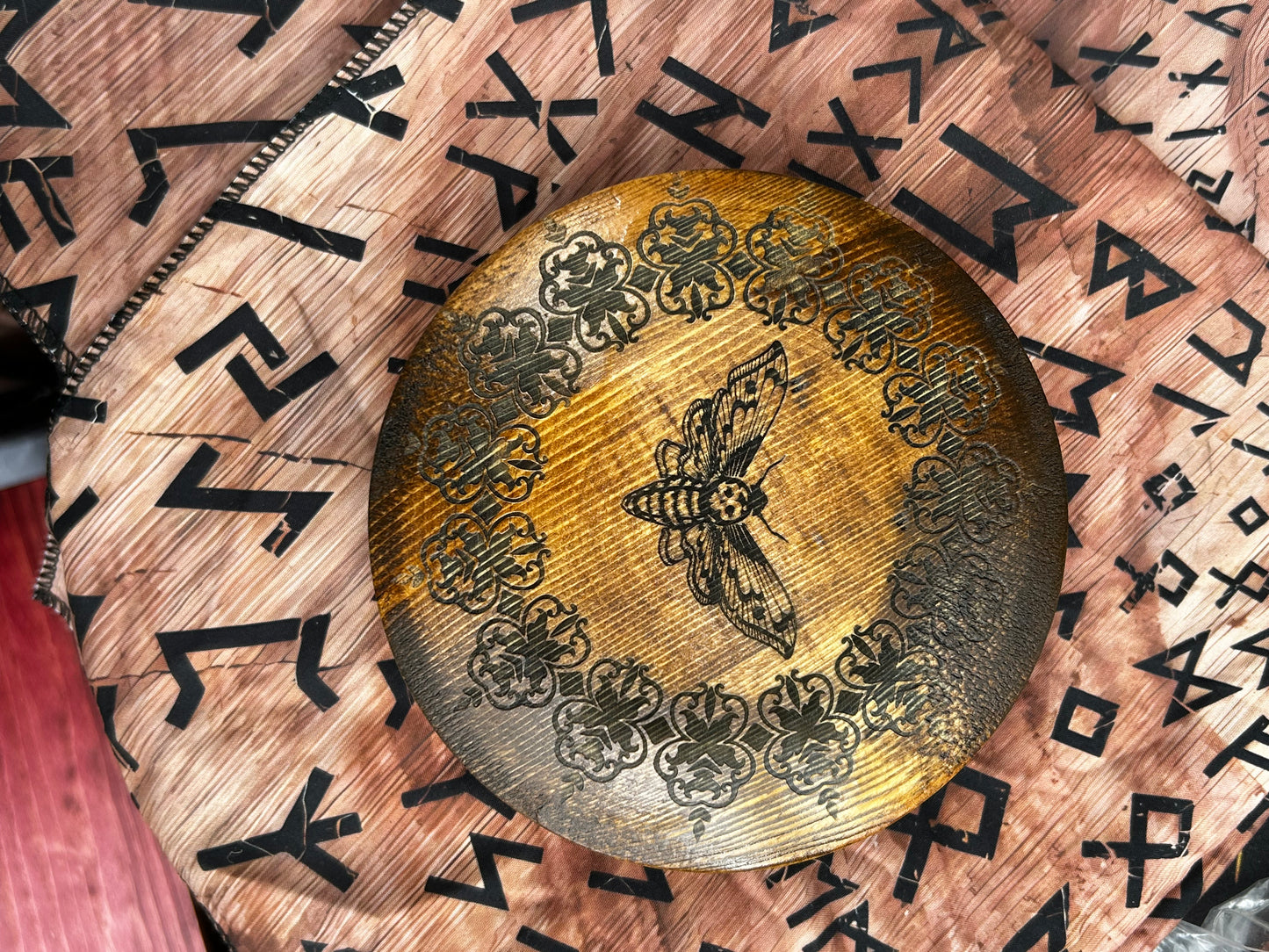 Death Head Moth Round Box