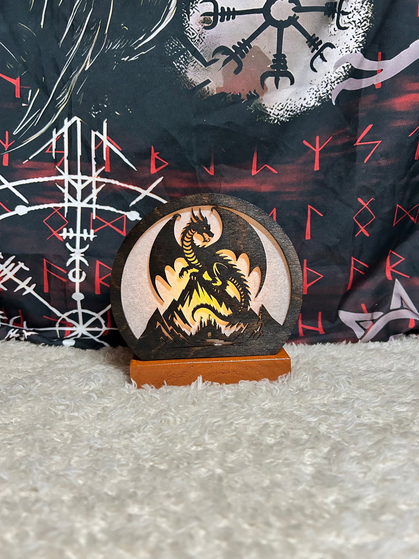 Light up Dragon silhouette