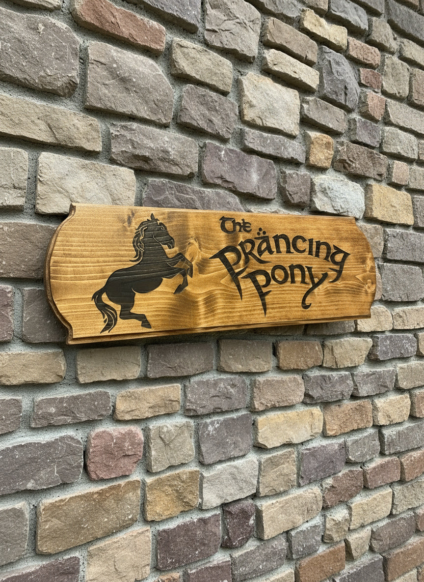 Prancing Pony Tavern Sign