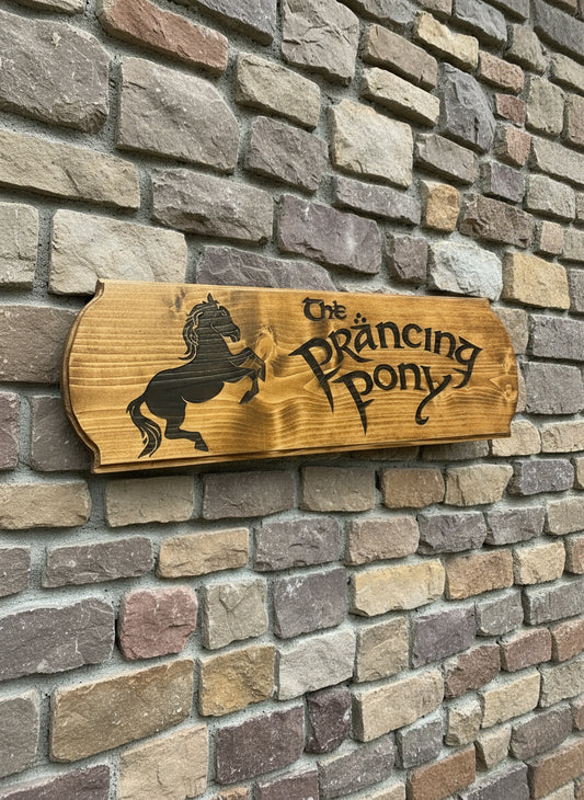 Prancing Pony Tavern Sign