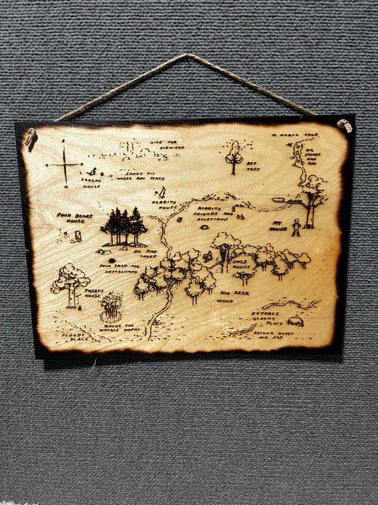 Hundred Aker Wood Map