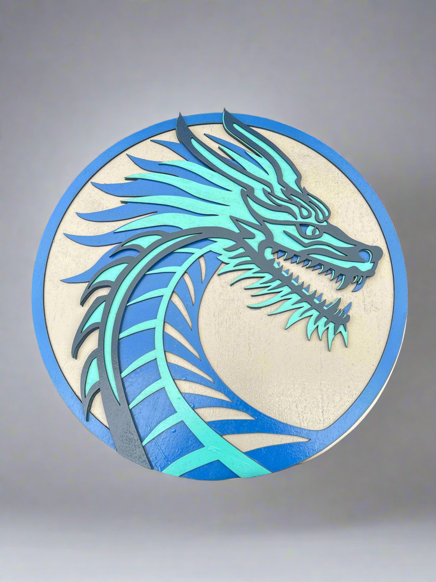 3D Backlit Dragon