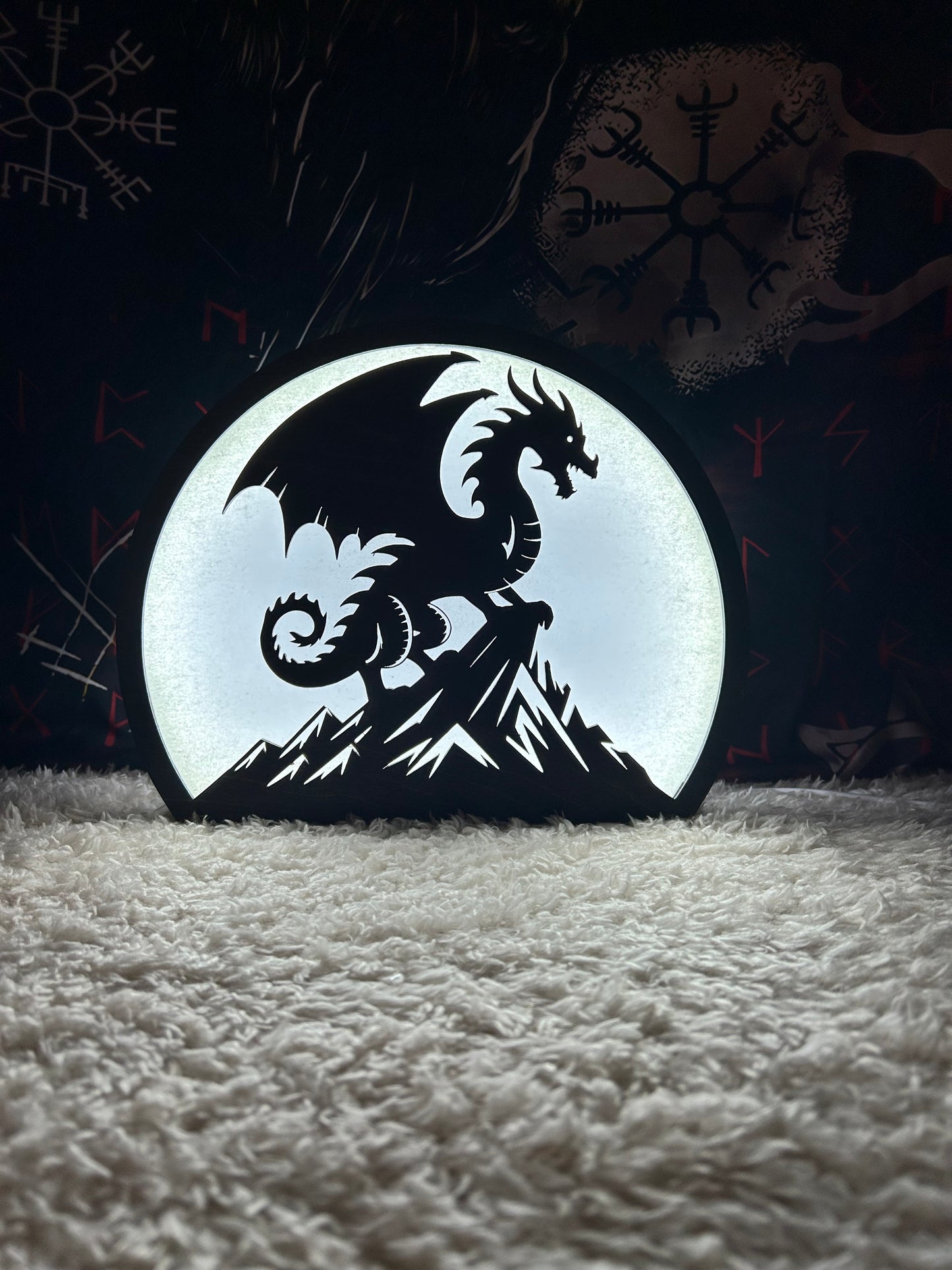 Light up Dragon silhouette