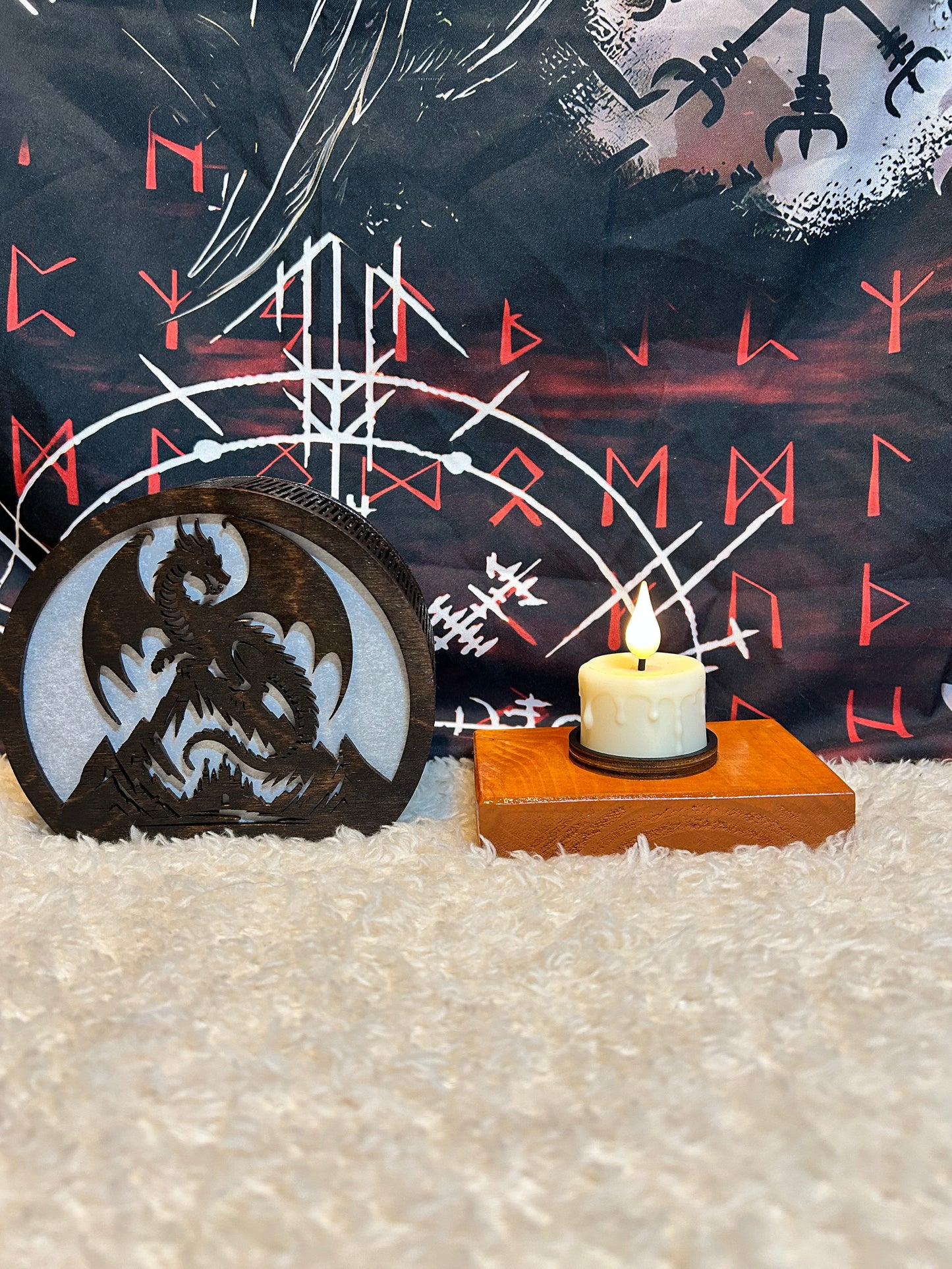 Light up Dragon silhouette