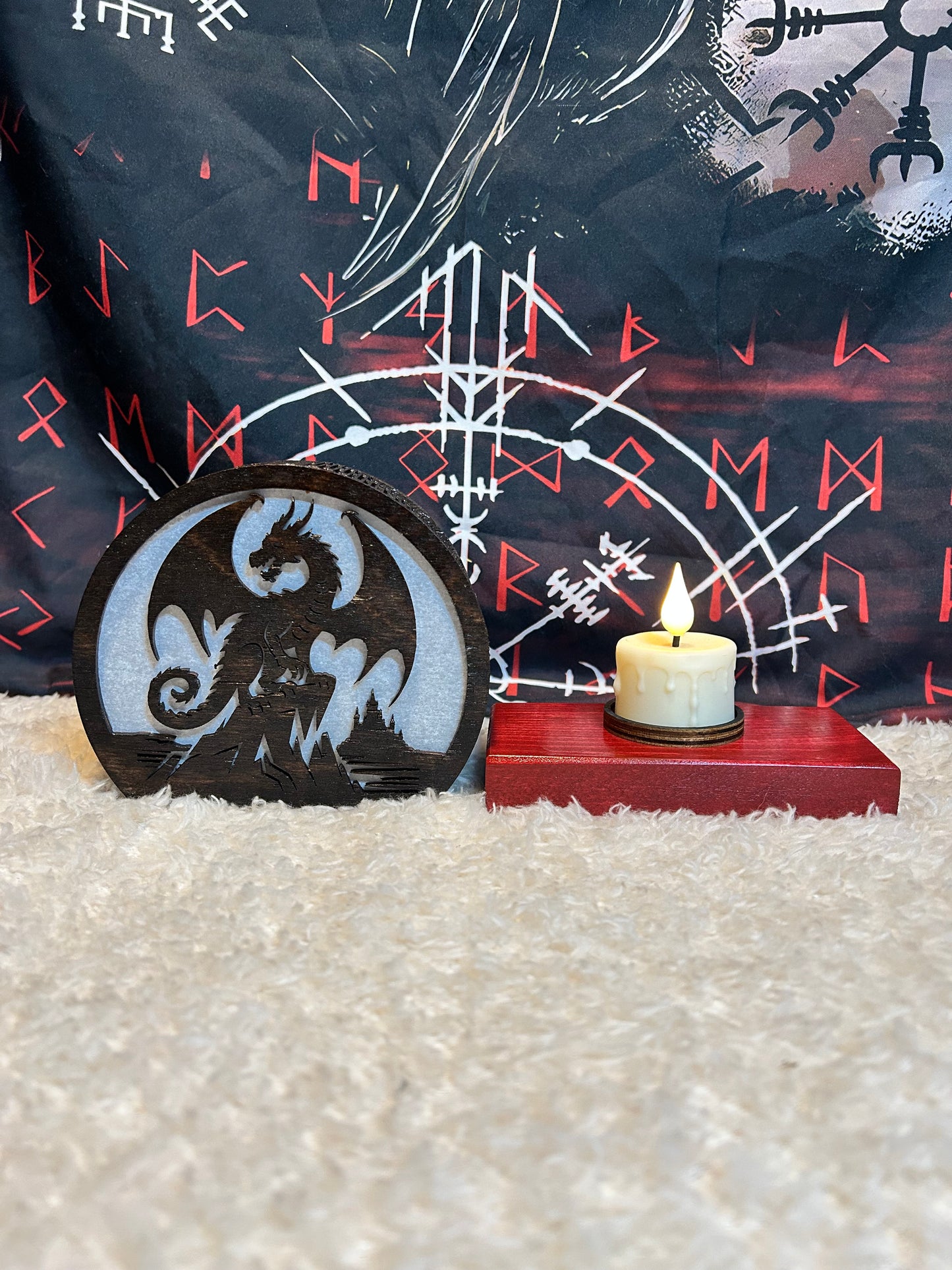 Light up Dragon silhouette
