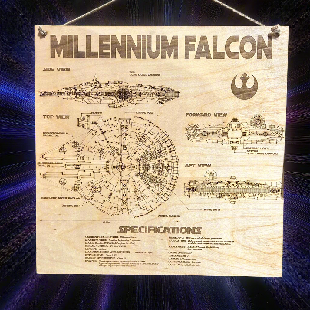 Millennium Falcon YT-1300f Schematics