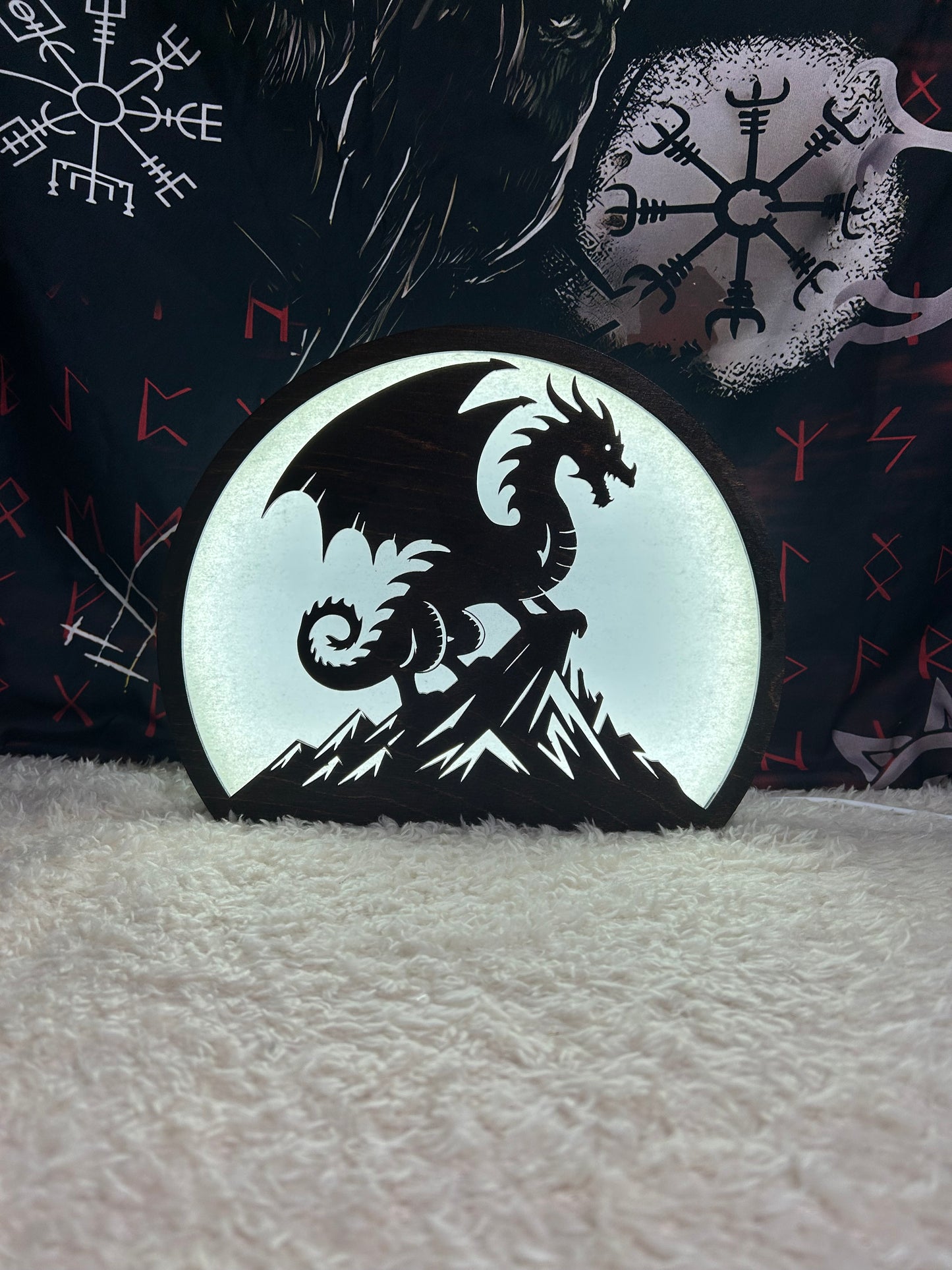 Light up Dragon silhouette