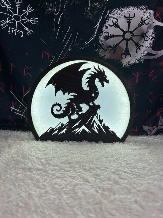Light up Dragon silhouette