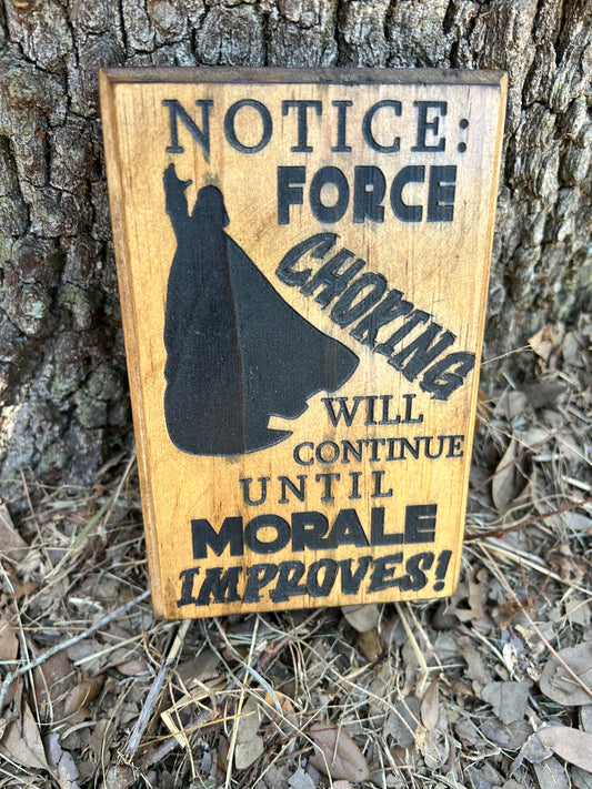 Force Choking Improves Morale