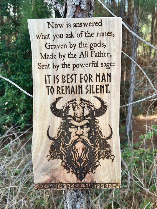 Best for Man to Remain Silent