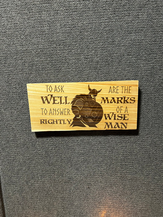 Viking Marks of a Wise Man