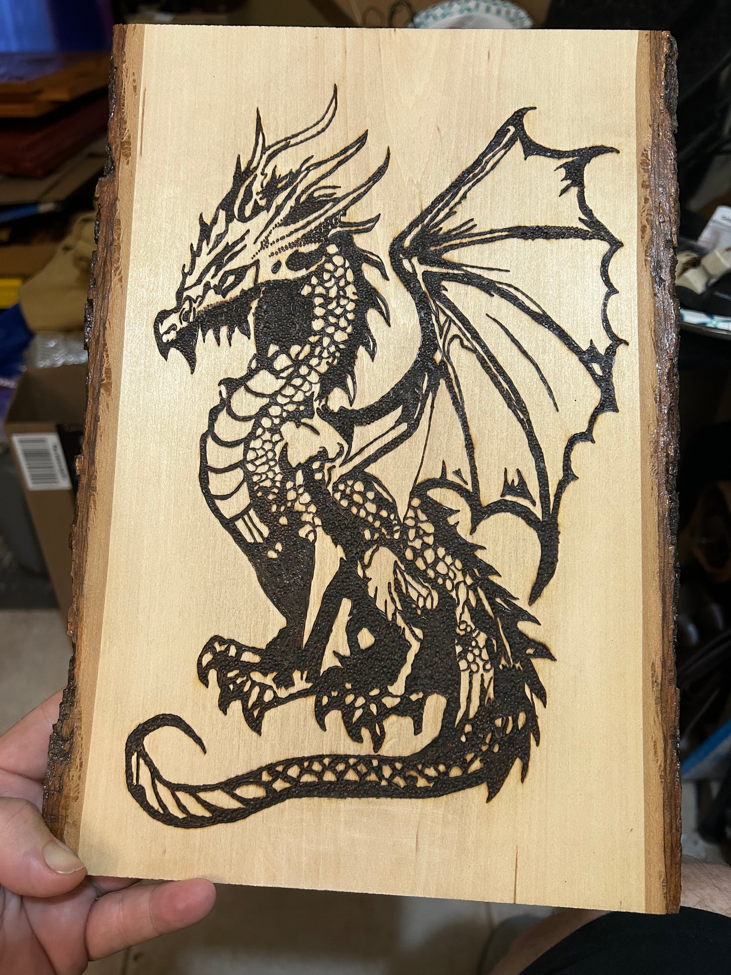 Pyrography Dragon